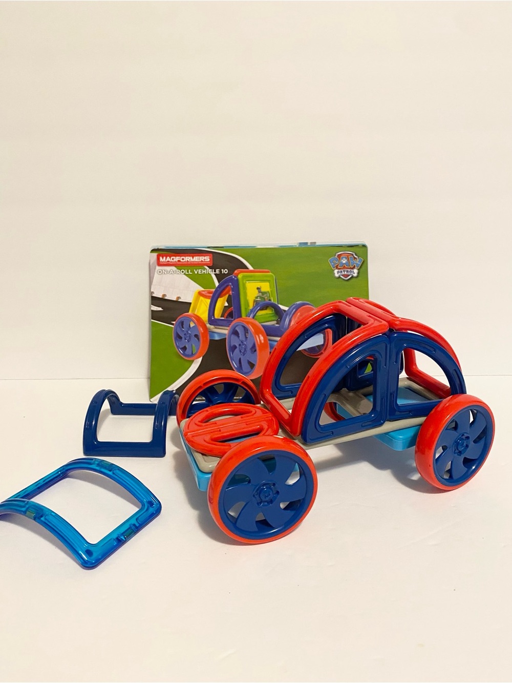 Magformer Manget Tiles Car Paw Patrol Toy Lot INCOMPLETE